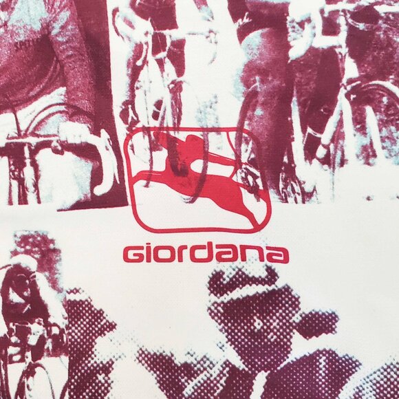 Giordana Mens Vintage Cycling Jersey Cyclist Photo Collage Tour de France M - Picture 8 of 10